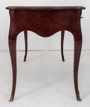 French Louis XV Style Leather Top Writing Desk (8409284182323)