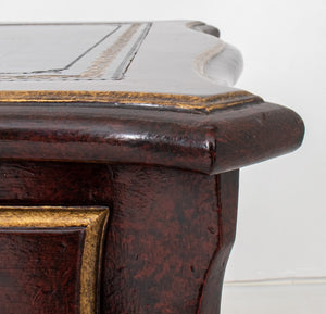 French Louis XV Style Leather Top Writing Desk (8409284182323)