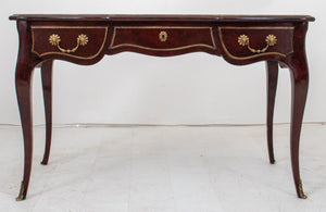 French Louis XV Style Leather Top Writing Desk (8409284182323)