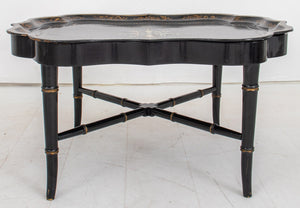 Victorian Chinoiserie Papier Mache Tray Table (8470433497395)