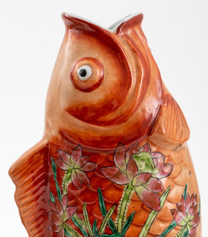 Chinese Export Porcelain Koi Fish Form Vases (8443712471347)