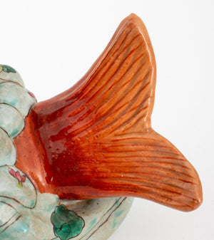 Chinese Export Porcelain Koi Fish Form Vases (8443712471347)