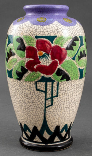 Czech Art Deco Ceramic Vase, 1930s (8443902329139)