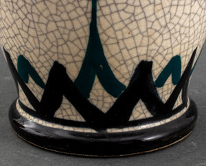 Czech Art Deco Ceramic Vase, 1930s (8443902329139)