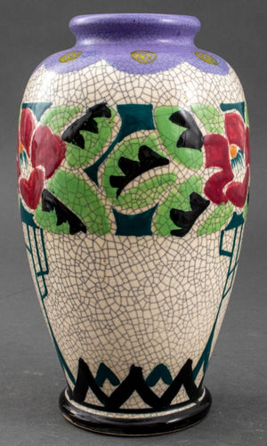 Czech Art Deco Ceramic Vase, 1930s (8443902329139)