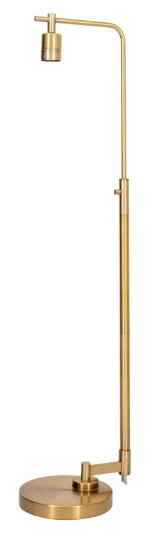 Intertek Modernist Brass Standing Floor Lamp