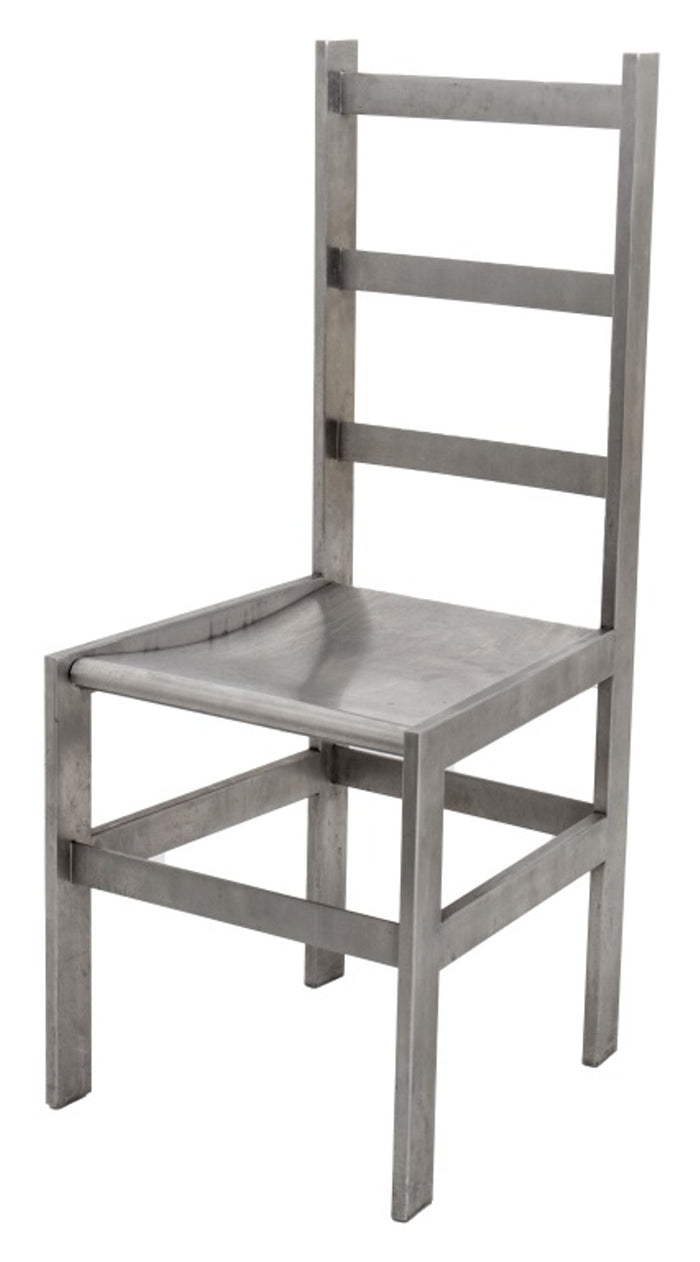 Modernist Stainless Steel Ladderback Chair