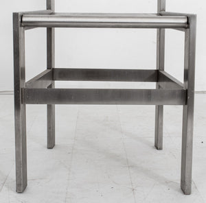 Modernist Stainless Steel Ladderback Chair (8429076283699)