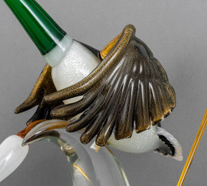 Oscar Zanetti Murano Glass Mallard Duck Sculpture (8557099057459)