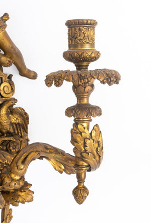 Second Empire Louis XVI Style Two Arm Sconce (8447247450419)