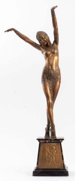 Demetre Chiparus Art Deco "Egyptian Dancer" Bronze (8435763380531)