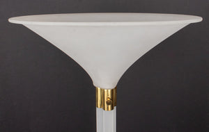Karl Springer Postmodern Lucite Torchiere Lamp (8796941484339)