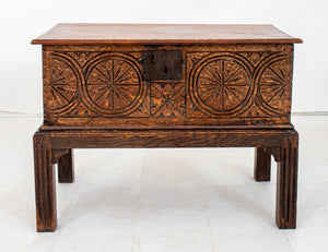 Aesthetic Movement Carved Wood Side Table (8476716073267)