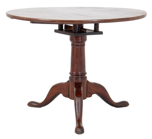George III Mahogany Pedestal Tea Table (8469883355443)