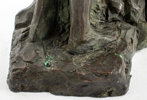 Mid-Century Modern Nude Figure Bronze Sculpture (8494177976627)