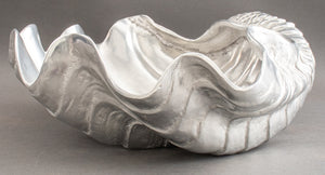 Large Silvered Clam Shell (8507377778995)