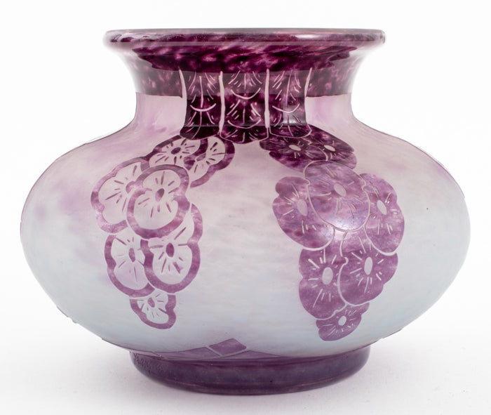 Charder Le Verre Francais  Art Deco Glass Vase
