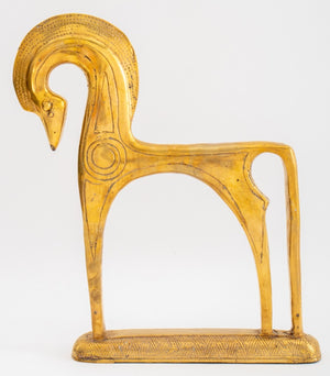 Frederick Weinberg Attributed Brass Horse Sculpture (8907530174771)