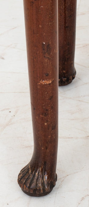Queen Anne Style Walnut Drop Leaf Side Table (8905295888691)