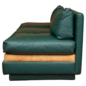 Modern Leather Sleeper Sectional Sofa (9187529392435)