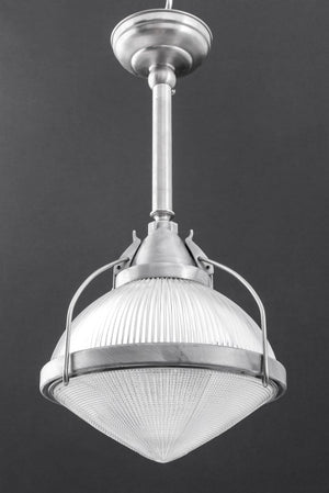 Vintage Industrial Holophane Ceiling Pendant Lamp (8924524020019)