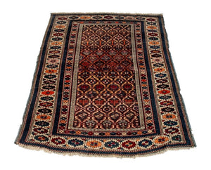 Caucasian Kazak Rug 5' x 3.75' (8985239585075)