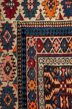 Caucasian Kazak Rug 5' x 3.75' (8985239585075)