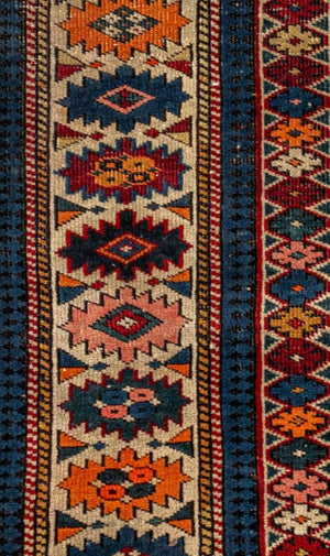 Caucasian Kazak Rug 5' x 3.75' (8985239585075)