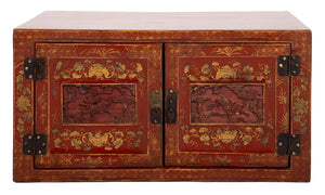Chinese Parcel Gilt Red Lacquer Cabinet (8906445259059)