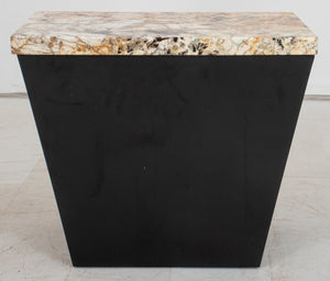 Art Deco Style Marble Top End Table (8944649568563)