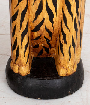 Folkloric Style Polychrome Tiger Sculptures, 2 (8905428369715)