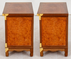 Japanese Brass-Mounted Yew Wood Cabinets, 2 (8867851534643)