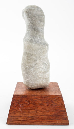 Joan Shapiro "Female" Gray Alabaster Sculpture (9358686191923)