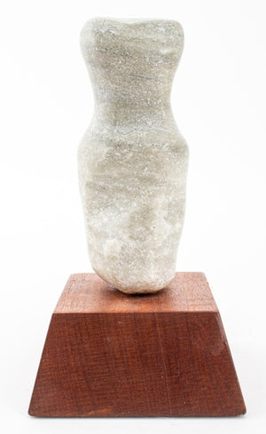 Joan Shapiro "Female" Gray Alabaster Sculpture (9358686191923)