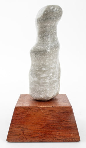 Joan Shapiro "Female" Gray Alabaster Sculpture (9358686191923)