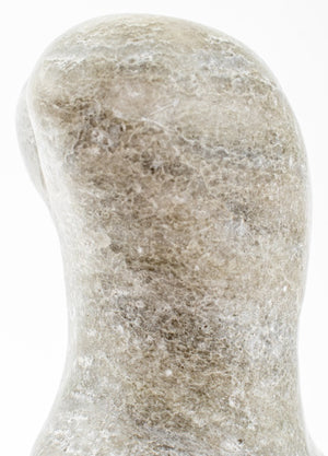 Joan Shapiro "Female" Gray Alabaster Sculpture (9358686191923)