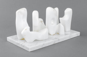 Joan Shapiro Abstract Group Alabaster Sculpture (8970212770099)