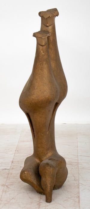 Mid-Century Modern Bronzed Plaster Sculpture (9343270453555)