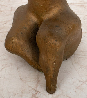 Mid-Century Modern Bronzed Plaster Sculpture (9343270453555)