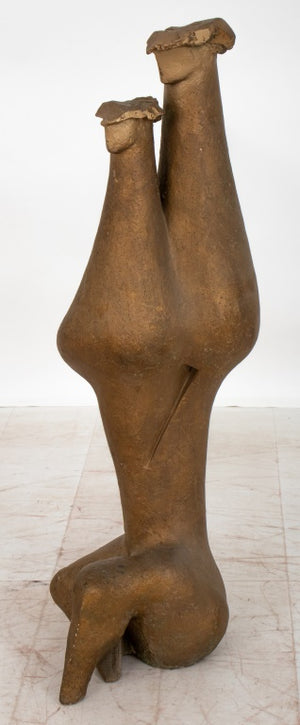 Mid-Century Modern Bronzed Plaster Sculpture (9343270453555)