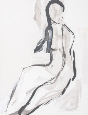 Joan Shapiro Nude Woman Gouache on Paper (8838641615155)