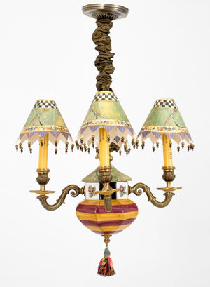 MacKenzie Childs Four Light Chandelier (8928798048563)