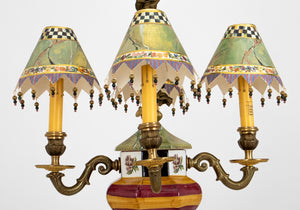 MacKenzie Childs Four Light Chandelier (8928798048563)