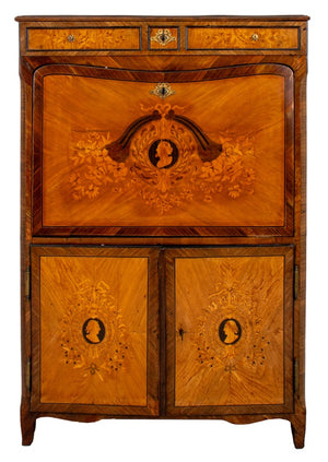 Louis Philippe Style Marquetry Secretaire, 19th C. (8955623014707)