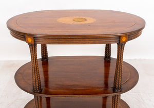 Edwardian Tiered Tea or Library Table, ca. 1900 (8859657404723)