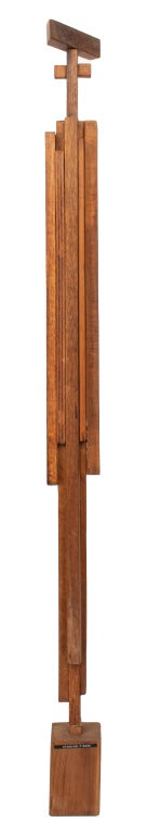 Paula Meizner "Standing Figure" Wood Sculpture