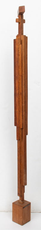 Paula Meizner "Standing Figure" Wood Sculpture (8937366061363)