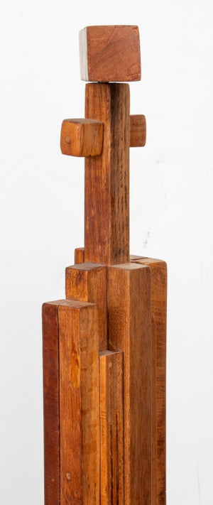 Paula Meizner "Standing Figure" Wood Sculpture (8937366061363)