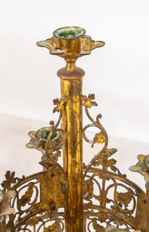 Pugin Manner Gothic Revival Candleabra, 19th Century (8970324541747)