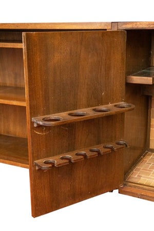 Mid-Century Tiled Walnut Cabinets, 3 (9345690992947)